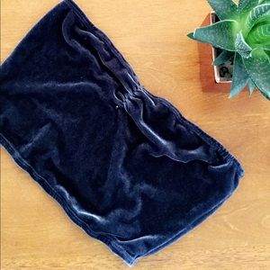 Velvet bandeau top
